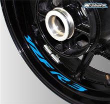 Pneu da motocicleta adesivo refletivo adesivo à prova d' água tarja em cubo de roda para YAMAHA YZF YZFR3 R3 2024 - compre barato