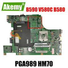 Akemy 48.4TE06.011 90002022 Motherboard Para Lenovo B590 V580C B580 Laptop Motherboard PGA989 HM70 DDR3 100% Trabalho de Teste 2024 - compre barato