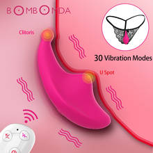 Vibrador Invisible inalámbrico con Control remoto para mujeres, estimulador del clítoris portátil, bragas, huevos vibradores, juguete sexual para adultos, 10 velocidades 2024 - compra barato