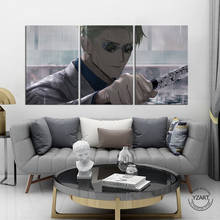 3pcs Jujutsu Kaisen Japanese Anime Poster Vintage Room Decor Comic Kento Nanami Character Oil Painting Canvas Room Decor 2024 - buy cheap