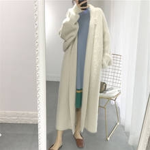 Loose Casual Oversize Sweaters Women Soft Cashmere Long Cardigan Jacket Wool Warm Knitted Coats Female 2020 New Autumn Winter 2024 - buy cheap