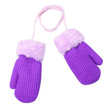 Christmas Warm Gloves Toddler Baby Girls Boys Outdoor Winter Patchwork Keep Warm Mittens Gloves Christmas Gifts For Kids 2024 - buy cheap