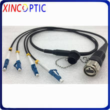 4Core,G657A,SMF 4.5mm,0.5/1/2M,ODC Male Round to LC/FCUPC Connector 4Fibers Single Mode Armored Fiber Optic Patch Cord Cable 2024 - buy cheap