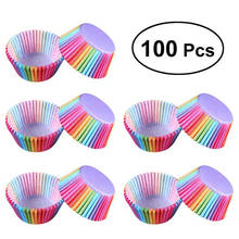 DIY Cake Mould Paper Cupcake Cups 100pcs Paper Cupcake Cup Aluminium Foil Muffin Baking Pastry Cup Decorating Tool 2024 - buy cheap