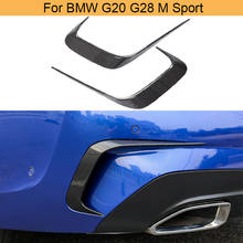 Conjunto de abertura para para-choque traseiro de carro, quilhas de fibra de carbono para bmw 3 series 20 g28 330i m-sport 2004-2012 2024 - compre barato