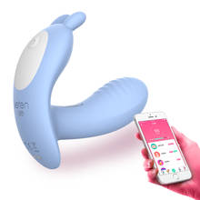 Leten Bluetooth APP Control Heating Wearable Panties Dildo G-spot Clitoris Stimulator Butterfly Vibrators Sex Toys For Women 2024 - buy cheap