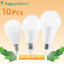Kaguyahime 10 pçs led e27 lâmpada led e14 led luz 20w 15 12 9 6 3 ac 220v 240v led spotlight bombilla lâmpada iluminação lampada 2024 - compre barato