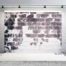 Grunge Peeling Fading Brick Wall Backdrop Baby Children Young Portrait Scenic Photography Background Photocall Photo Studio Prop 2024 - buy cheap