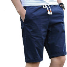 Dropshipping 2020 verão algodão shorts homens marca de moda boardshorts respirável masculino casual shorts confortáveis plus size M-5XL 2024 - compre barato