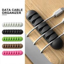 Organizador de Cables de silicona para escritorio, Clips de gestión para ratón, teclado, auriculares 2024 - compra barato