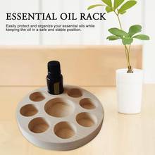 9 Slots Essential Oil Rack Display Stands Holder Wooden Essential Oil Tray Organizer Cosmetic Organizer Bottles Rack Holder 2024 - buy cheap