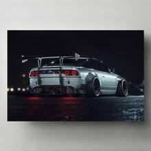 Supercar Posters Nissan 380SX Tuning Car, imagen de vehículo clásico, lienzo, pintura, arte de pared, impresiones, decoraciones modernas para la habitación del hogar 2024 - compra barato