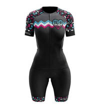 VEZZO Women's Cycling Jumpsuit Little Monkey Summer 2021 Short Female Cyclists Outfit Clothing With Free Shipping Triathlon Suit 2024 - buy cheap