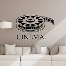 Cinema Quote Wall Sticker Decor Movie Film Strip Poster Home Theater Sign Decal Playroom Gift Video Vinyl Mural wallpaper DG565 2024 - buy cheap