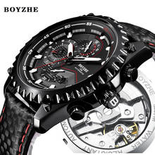 Men New Automatic Mechanical Watch Mens Top Luxury Brand Military Sports Leather Male Waterproof Wrist Watches Relogio Masculino 2024 - buy cheap