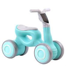 Bicicleta do equilíbrio das crianças com música yo-yo carro 1-3 anos de idade bebê pedal scooter quatro rodas scooter presente de aniversário 2024 - compre barato