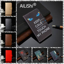 AiLiShi Leather Case For BLU Studio Mega 2018 Fly Slimline Tesla Smartphone 9.2 NUU a6L Flip Cover Skin Bag Card Slots 2024 - купить недорого