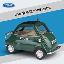6 видов стилей WELLY литье под давлением 1:18 Модель автомобиля классический автомобиль BMW Isetta металлический сплав игрушечный автомобиль для детей подарок коллекция украшения 2024 - купить недорого