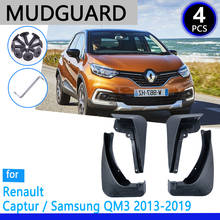 Guardabarros aptos para Renault Captur, Samsung QM3, 2013 ~ 2019, 2014, 2015, 2017, accesorios de coche, piezas de repuesto de guardabarros 2024 - compra barato