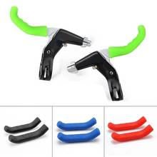 7 Colors Mountain Road Folding Fixed Gear Bike Bicycle V Brake Hand Levers silicone Silica gel protector sleeves cover 2024 - buy cheap