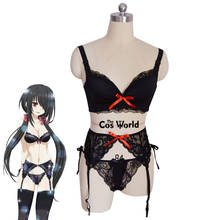 DATE A LIVE Nightmare Tokisaki Kurumi Sexy Lace Underwear Bra Set Underpants Outfit Anime Cosplay Costumes 2024 - buy cheap