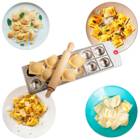 18 Holes Triangular Ravioli Mold Press Ravioli Molding Plate Tool Dumpling Maker Ravioli Pasta Cutter Tray With a Rolling Pin - photo 2026 18 Holes Triangular Ravioli Mold Press Ravioli Molding Plate Tool Dumpling Maker Ravioli Pasta Cutter Tray With a Rolling Pin - photo 2026