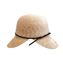 Derby chapéu de sol feminino, chapéu de palha com laço verão praia 2024 - compre barato