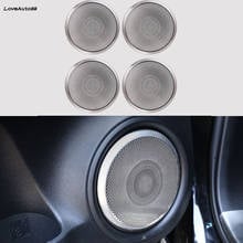 Внутренняя дверь автомобиля стерео динамик аудио кольцо Крышка звуковая рамка декоративная отделка для Toyota Fortuner 2017 2018 2019 2020 2024 - купить недорого