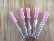 10/30pcs High Grade 4.5ml Clear Empty Lip Gloss Tube,Pink Lid Plastic Liquid Lipstick Container,Square Lipgloss Bottle 2024 - buy cheap