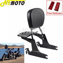 Barra de encosto para encosto, rack de bagagem preto para harley dyna low rider, fat bob fxdf fxdhdd 2008 2009 fxdf dwg fxdhdd 10-up 2024 - compre barato