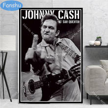 Póster de Johnny efectivo, el mejor cantante de música, estrella, arte de pared, pintura en lienzo, carteles e impresiones para decoración de habitación, hogar 2024 - compra barato