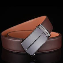 Plyesxale Men Belt Genuine Leather Sliding Ratchet Automatic Buckle Belt For Men Designer Mens Belts Luxury Cowskin Cinto G45 2024 - buy cheap