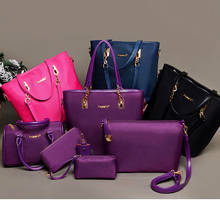 6PCS/SET Oxford Cloth Women Handbags Shoulder Crossbody Bag Purse Wallet Women Envelope Messenger Bags Female  Composite Bag 2024 - buy cheap