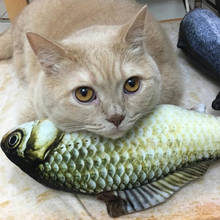 Criativo 3d peixe-em forma de brinquedo do gato presente gato mint peixe cheio travesseiro boneca simulação brinquedo do cão animal de estimação pelúcia macia 20cm 30cm 40cm 2024 - compre barato