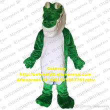 Плюшевый пушистый зеленый талисман крокодила, костюм для взрослых с героями мультфильмов, костюм, Grand Bodog, казино, для Конференции, фото, zz7987 2024 - купить недорого