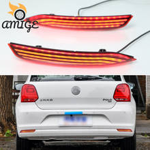 Car Rear Bumper Light For Volkswagen VW Polo 2014 2015 2016 2017 2018 LED Rear Fog Lamp Turn Signal Reflector Brake Lights 2024 - buy cheap