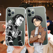 Funda de teléfono de Anime japonés attack on Titan para iphone 12 mini, 11 pro, XS MAX, 8, 7, 6, 6S Plus, X, SE, 2020, XR, suave, TPU 2024 - compra barato