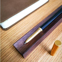 Handmade wooden Desktop Pen Holder Office School Stationery Storage Case Natural Color Box Desk Pen Pencil Organizer Holder 2024 - buy cheap