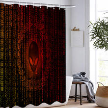 Alien Shower Curtains Cartoon Bath Curtains Waterproof Polyester Fabric Washable Bathroom Magical Creature For Kids Curtain 2024 - buy cheap