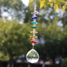 Pingente de prisma de pendurar arco-íris para casamento, decoração de cristal chakra, 1 peça 2024 - compre barato