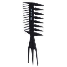 Professional Salon Large Wide Tooth Afro Comb Pick Comb  Styling Hair Tool - Black 2024 - buy cheap