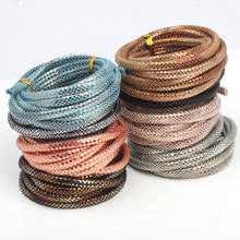 6mm 2yards/lot Half round PU Leather Cord Rope For European style DIY Necklace Bracelet choker Craft Jewelry Making NEW 2024 - buy cheap