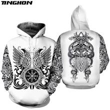 XS-7XL New Fashion Men hoodies 3D All Over Printed Viking Tattoo Sweatshirt/Hoodie costume Unisex Casual streetwear 2024 - buy cheap