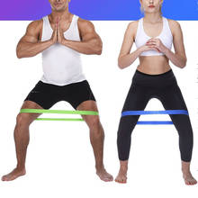 Tiras de borracha elásticas de yoga, para uso fitness interno e externo, faixas de resistência de 0,35mm-1,1mm em 5 cores, equipamento de pilates e treinamento para esportes e academia 2024 - compre barato