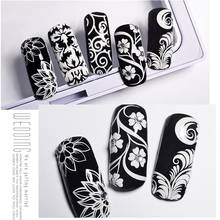 Наклейки для ногтей XZMUV, аксессуары, инструменты для гелевого дизайна ногтей, маникюр, белый декоративный ремешок, клей, 3D аппликация для ногтей, трехмерная 2024 - купить недорого