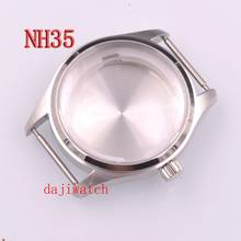 2020New 40MM Watch Case Silver/Bronze Coating Watch Case Part brushed Case Fit NH35/NH36 ETA 2824 movement Watch Accessories 2024 - buy cheap