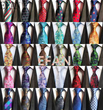 Fashion Silk Floral Men's Tie Narrow Floral Ties Flower Pattern Formal Business Men Classic Paisley Tie for 100% Silk Neckties 2024 - buy cheap