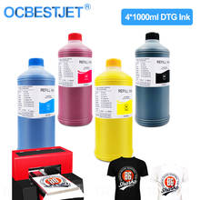 1000ml*4 DTG Ink Textile Ink For Epson 1390 1400 1430 R1900 R2000 R3000 For DX5 DX6 DX7 DX10 Printhead DTG Printer Garment Ink 2024 - buy cheap