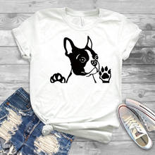 2020 Boston Terrier Shirt Cute Dog T-Shirt Gifts for Dog Moms and Dads Funny Dog Tee 2024 - buy cheap