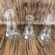 1set 100/150/200ml Chemistry Lab  Glass Erlenmeyer Flask Straight mouth Triangular Flask with Wide Neck 2024 - buy cheap